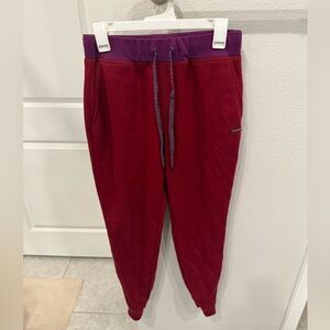 Jaanuu Burgundy and Violet Scrub Pants